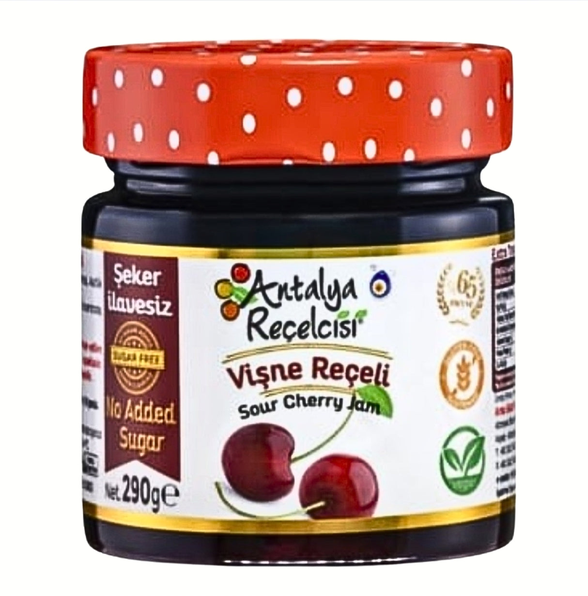 Antalya Recelcisi Sour Cherry Jam Zero Sugar 290g