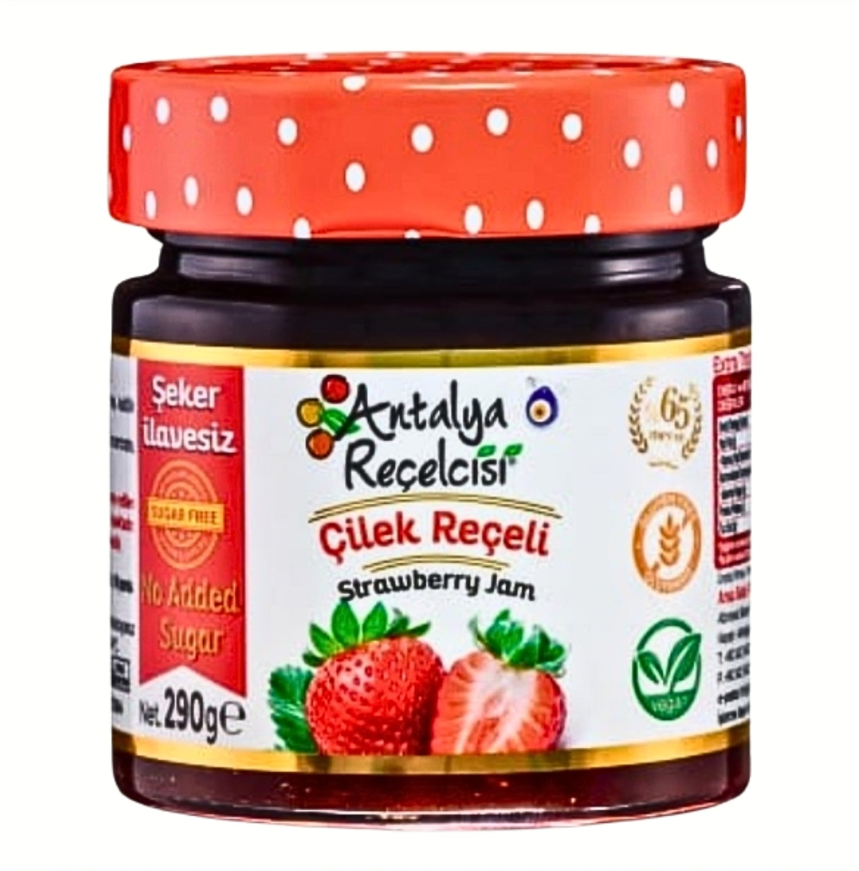 Antalya Recelcisi Strawberry Jam Zero Sugar 290g