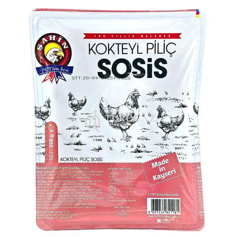Sahin Cocktail Chicken Sausage 350g TURKISH SAUSAGES