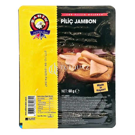 Sahin Sliced Turkey Ham 60g Sliced Turkey