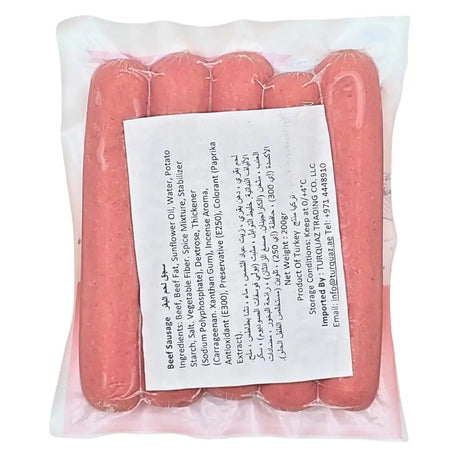 Sahin Vacuum Sausage 200g TURKISH SAUSAGES