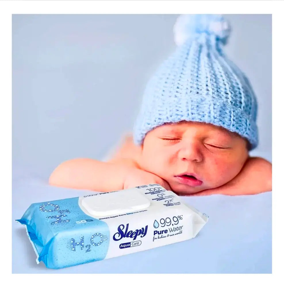 Sleepy Aqua Care Baby 120 Wet Wipes Sleepy Aqua Care Baby 120 Wet Wipes