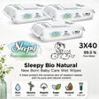 Sleepy Bio Natural Wet Wipes 40 Sheets X 3pack - Sleepy Bio Natural 40 Sheets 12 Pack Wet Wipes