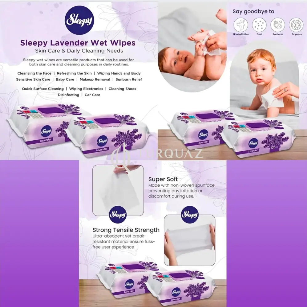 Sleepy Lavender 120 Wet Wipes Sleepy Lavender 120 Wet Wipes