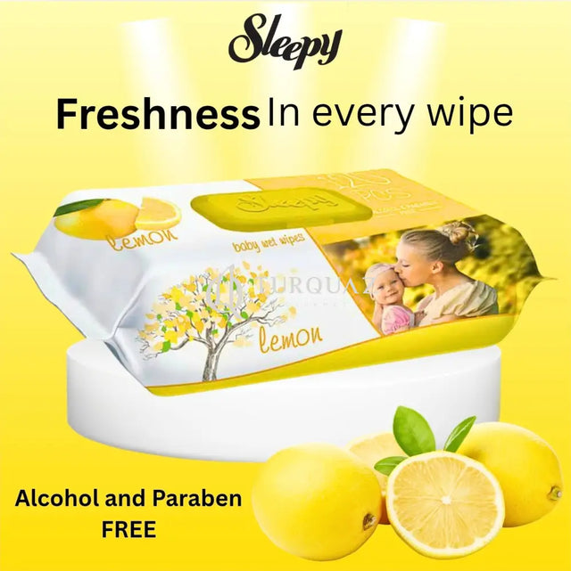 Sleepy Lemon Care Baby 120 Pcs Wet Wipes - Sleepy Lemon Care Baby 120 Pcs Wet Wipes