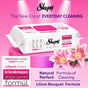 Sleepy Lilium Bouquet,Easy Clean Multi-Surface Cleaning Wipes 100 Sheets - Sleepy Lingette de Nettoyage Easy Clean