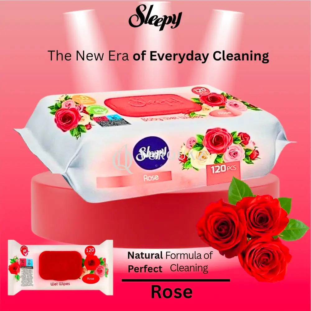 Sleepy Rose 120 Wet Wipes Sleepy Rose Lingettes 120 Wet Wipes
