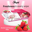 Sleepy Strawberry Care Baby 120 Pcs Wet Wipes - Sleepy Strawberry Care Baby 120 Wet Wipes