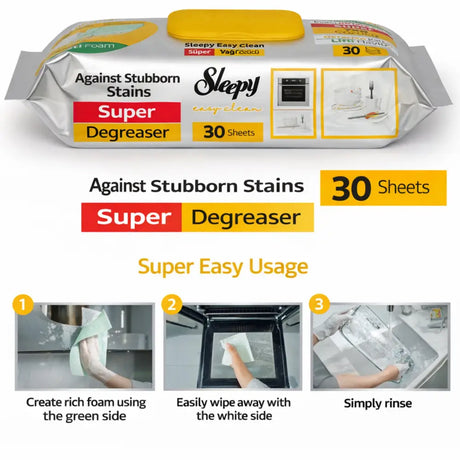 Sleepy Super Degreaser Towel 30 Sheets - Sleepy Super Degreaser Towel 30 Sheets