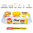 Sleepy Super Kitchen Lemon 2x50 - 100 Wipes Sleepy x50 Super Kitchen Wipes