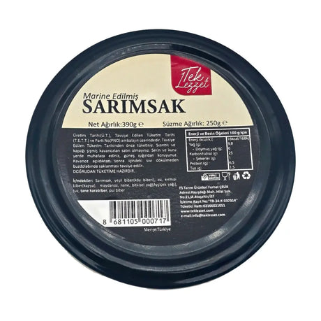 Tek Lezzet Marinated Garlic 390g Tek Lezzet Garlic Sauce 390g