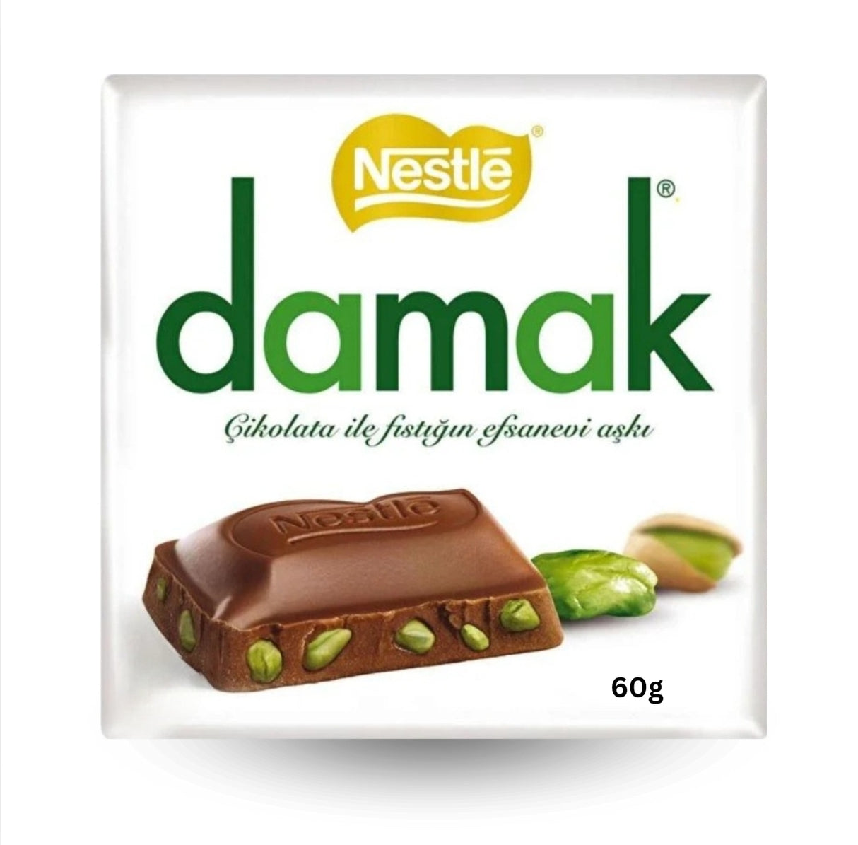 Nestle Damak Milk Chocolate With Pistachio 60 Gr