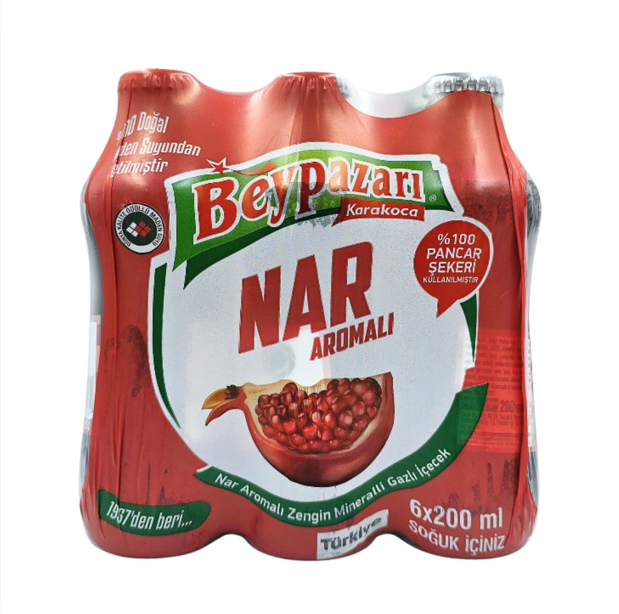 Beypazarı  Pomegranate flavor Mineral Water 200 Ml 6 pcs/Pack