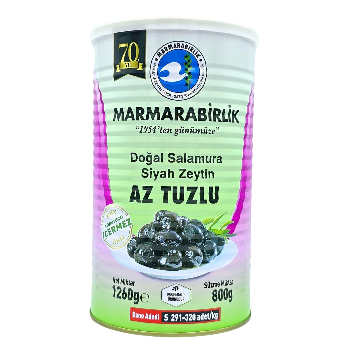 MarmaraBirlik Less Salt Tin 800 gr