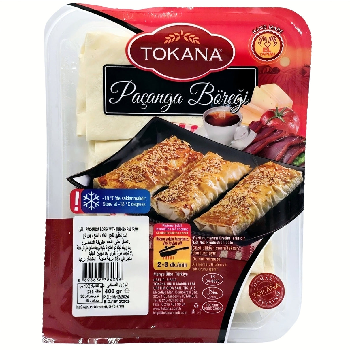 Tokana Pacanga Borek With Pastirma 400 Gr