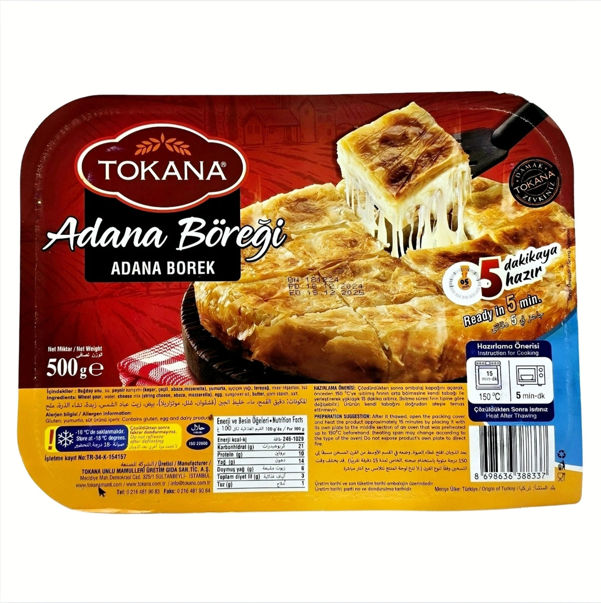 Tokana Adana Borek 500 Gr