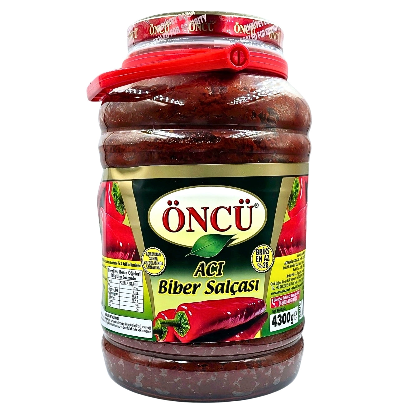 Oncu Hot Pepper Paste 4.3 Kg