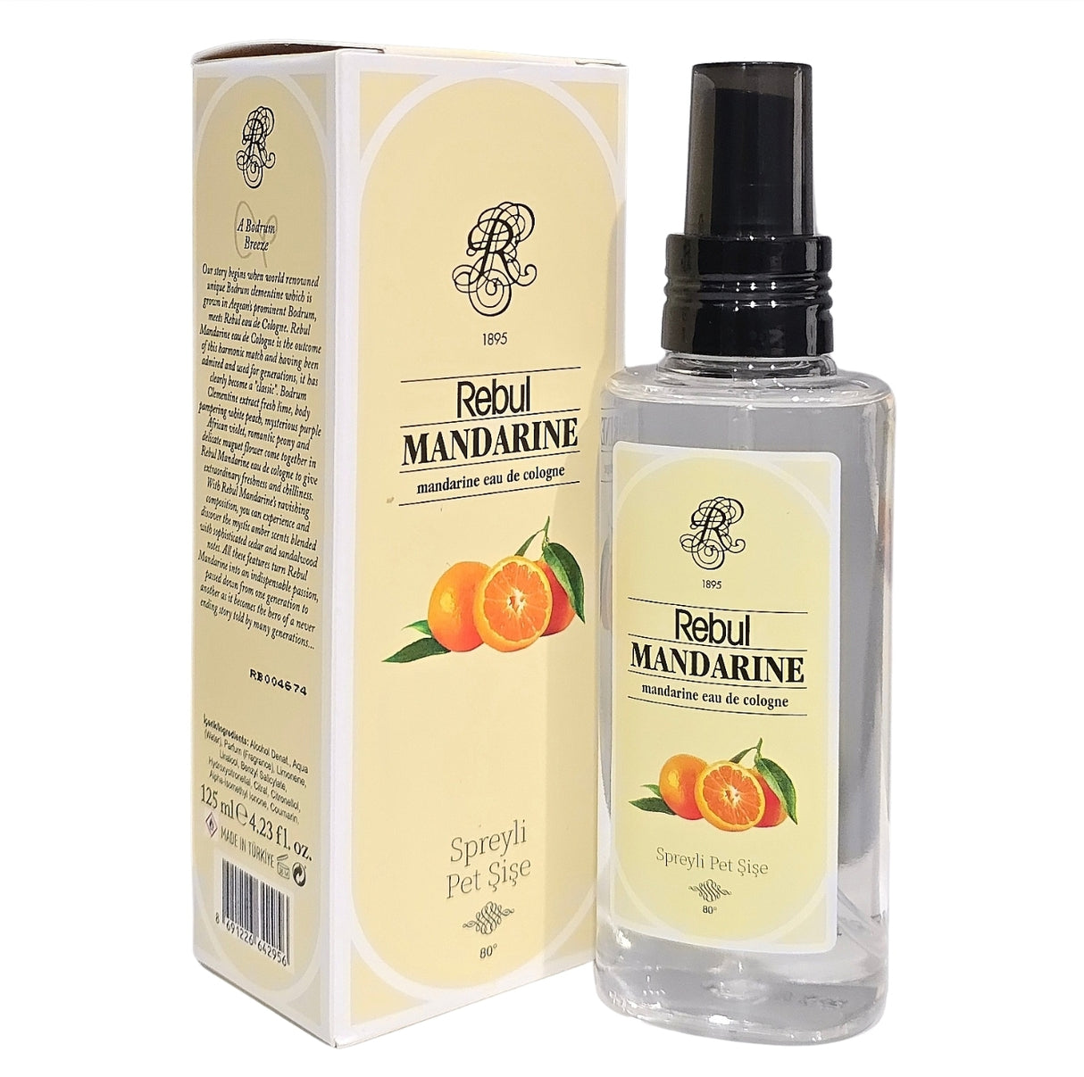 Rebul Mandarine Cologne Spray 125ml