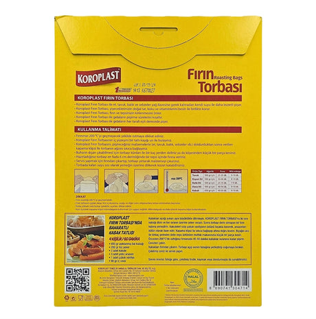 Koroplast Roasting Bag 8pcs 25x38cm