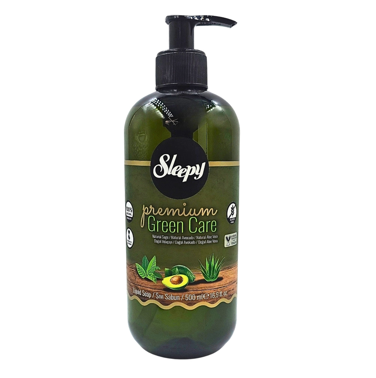 Sleepy Premium Green Care  Avocado Liquid Soap 500ml