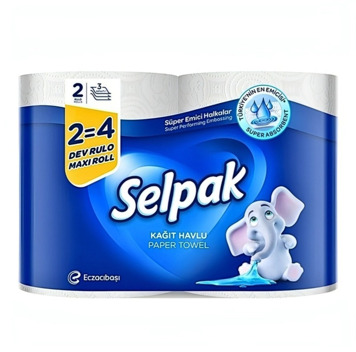 Selpak Giant Roll Kitchen Paper Towel 3ply X 2Roll