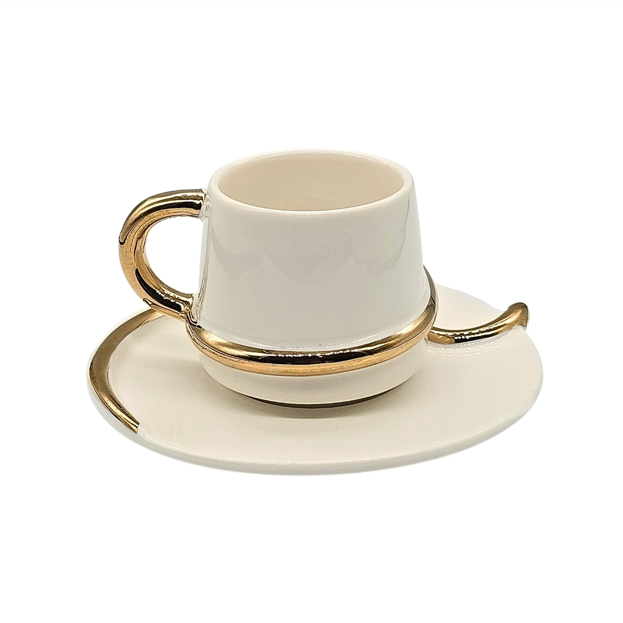 Paci Lily  Whirling Dervish Gilded Turkish Coffee Cup 6pcs