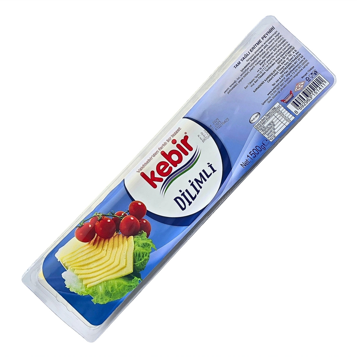 Kebir Sliced Toast Cheese 1500g
