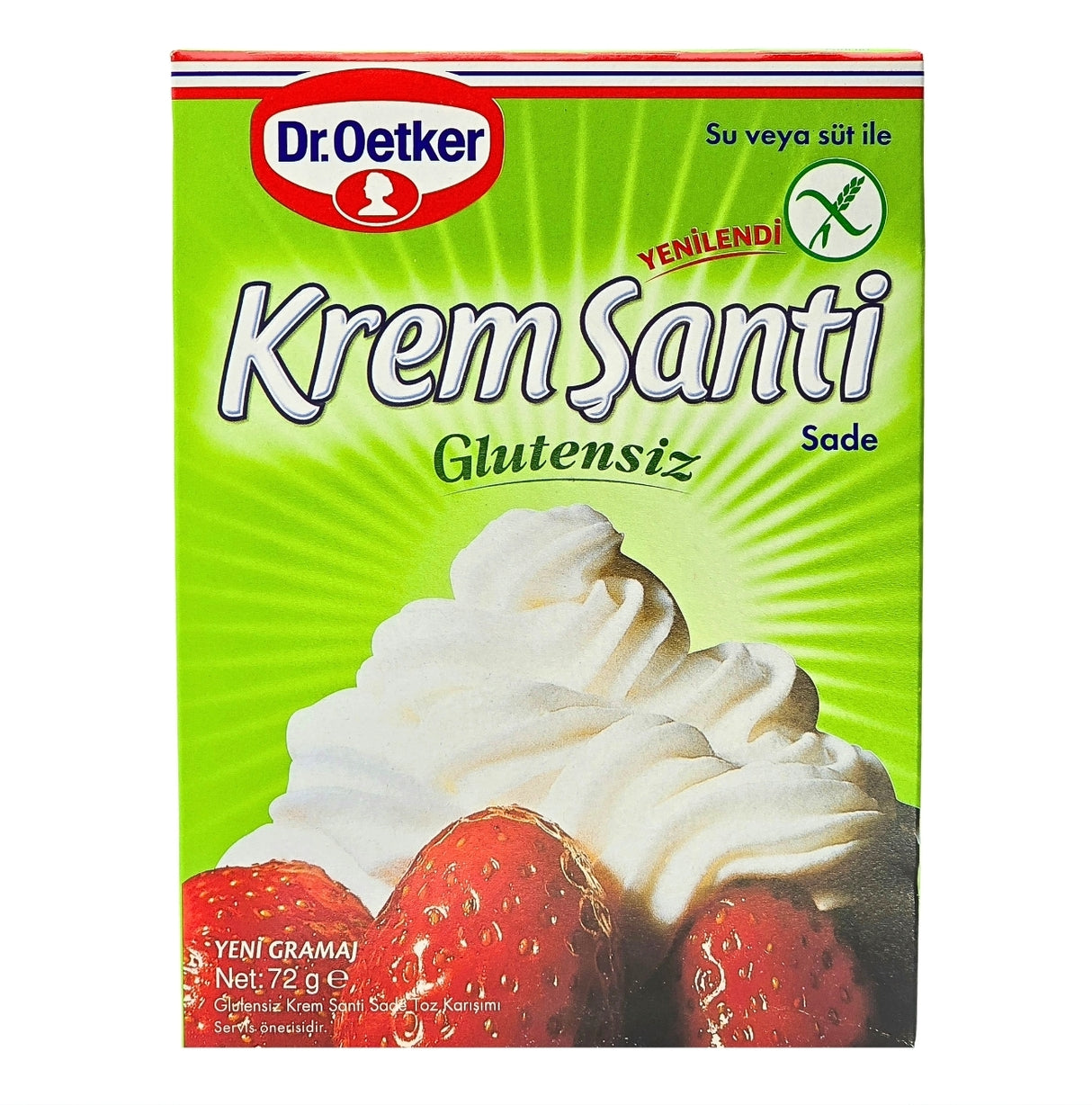 Dr. Oetker Gluten Free Plain Whipped Cream 72g